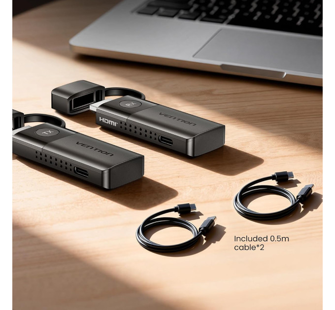 Vention Комплект бездротовий HDMI передавач + приймач, 1080P60Гц, 5GHz, до 50м Vention