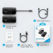 Vention Комплект USB-C М --> HDMI бездротовий передавач + приймач, 4K30Гц, 5GHz, до 50м, 60W PD Vention