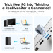 Vention Перехідник - емулятор DisplayPort M  4K 17Гц, Aluminium alloy, голубий, Vention