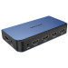 Vention Перемикач HDMI V2.0, 4K 60Гц 1x5 ports, Toslink 3.5мм, з пультом ДК, голубий,  Vention