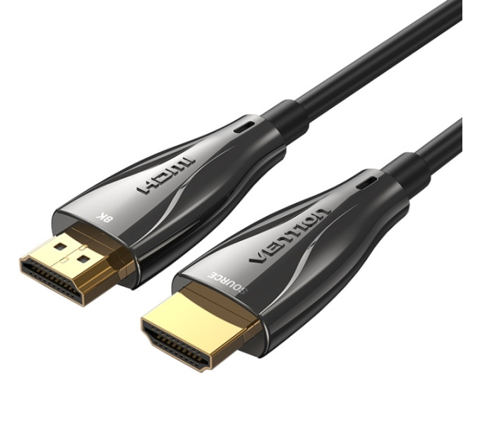 Vention Кабель HDMI M - M, 80.0 м, V2.0, Optical 8K 60Гц 18Gbps Dolby 7.1 PVC Black Zinc Alloy Vention