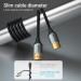 Vention Кабель HDMI M - M, 1.5 м, V2.0, 4K 60 Гц, Aluminum Alloy, Ultra Thin, Vention