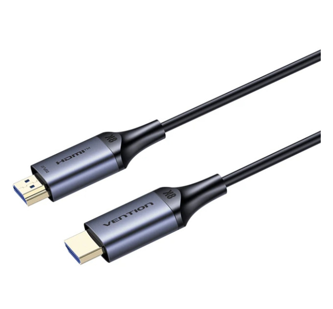 Vention Кабель HDMI M - M, 10.0м, V2.1, 8K 60Гц 48Gbps Aluminum Alloy, сірий Vention