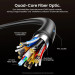 Vention Кабель HDMI M - M, 15.0м, Optical V2.1, 8K 60Гц 48Gbps Aluminum Alloy, сірий Vention