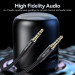 Vention Кабель AUX Audio TRS M/M, 1.5м, чорний, обплетення, Vention