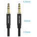 Vention Кабель AUX Audio TRS M/M, 5.0м, чорний, обплетення, Vention