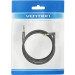 Vention Кабель AUX Audio TRS M/M, кут 90°, 0.5м, Nylon Braided, чорний, Vention