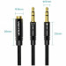 Vention Перехідник Audio Jack TRS F -> 2xM, 1.0м, Cotton braided чорний Vention