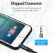 Vention Перехідник Audio Jack TRS M -> 2xF, 1.0м, Cotton braided, чорний,  Vention