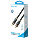 Vention Кабель AUX coaxial HiFi RCA M/M 1.0м OFC Silver, Zinc alloy, зелений, Vention