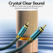 Vention Кабель AUX Audio HiFi 2RCAx2 M/M 3.0м, OFC Silver, Zinc alloy, зелений, Vention