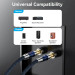 Vention HiFi Audio Speaker Cable 5.0м,Banana 2xM/M,4N OFC Silver, Gold-Plated,TPE + обплетення,Vention
