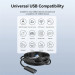 Vention Кабель продовжувач USB 3.0 AM/AF 10.0м, активний, 2 підсилювачі, дод. живлення USB-C, чорний,Vention