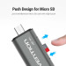 Vention Card Reader USB 3.0, 2-слота SD/TF, USB-A/USB-C/Micro USB, Aluminum Alloy ,чорний Vention