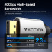 Vention Кабель USB 3.1 Type-C M - DisplayPort M, 1.5м v.2.1 16K30Hz Aluminum Alloy сірий Vention