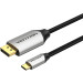 Vention Кабель USB 3.1 Type-C M - DisplayPort M, 1.5м v.2.1 16K30Hz Aluminum Alloy сірий Vention