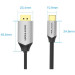 Vention Кабель USB 3.1 Type-C M - DisplayPort M, 1.0м v.1.4 4K60Hz Aluminum Alloy чорний Vention