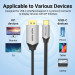 Vention Кабель USB 3.1 Type-C M - DisplayPort M, 1.0м v.1.4 4K60Hz Aluminum Alloy чорний Vention