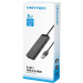 Vention Хаб USB 3.0 -> 4xUSB 3.0, 0.15м, з живленням Micro-USB,чорний Vention