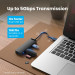 Vention Хаб USB 3.0 -> 4xUSB 3.0, 0.15м, з живленням Micro-USB,чорний Vention