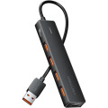Vention Хаб USB 3.0 -> 4xUSB 3.2 Gen2, 0.15м, USB-C 10Gbps 0.15m, чорний Vention