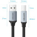 Vention Кабель USB 2.0 AM-BM, 5.0 м, 480Mbps Printer, обплетення сірий Vention