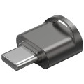 Vention Card Reader USB 2.0 Type-C, 1-слот microSD, OTG 512 Гб, Aluminum Alloy, сірий Vention