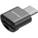 Vention Card Reader USB 2.0 Type-C, 1-слот microSD, OTG 512 Гб, Aluminum Alloy, сірий Vention