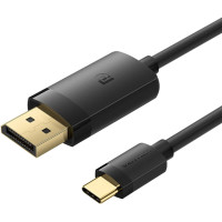 Кабель USB 3.1 Type-C M - DisplayPort M, 1.0м, v.1.2, 4K60Hz, Aluminum Alloy чорний Vention