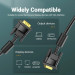 Vention Кабель VGA 15M-15M, 8.0м, з ферритами, чорний Vention