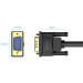 Vention Кабель VGA 15M-15M, 8.0м, з ферритами, чорний Vention