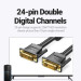 Vention Кабель DVI-D 24M - 24M, 3.0м, 2K 60Hz, Gold-Plated, PVC Vention