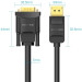 Vention Кабель DisplayPort M - VGA M, 2.0м, 1080P 60Гц, Gold-Plated, чорний Vention