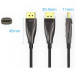 Vention Кабель DisplayPort M - M 5.0м, V1.4, optical, 8K 60 Гц, зворотня сумісність, Zinc Alloy, Vention