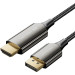 Vention Кабель DisplayPort M - HDMI M V1.4, 1.8м, 8K 60hz,Dynamic HDR, нейлонове обплетення, чорний, Vention