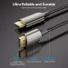 Vention Кабель DisplayPort M - HDMI M V1.4, 1.8м, 8K 60hz,Dynamic HDR, нейлонове обплетення, чорний, Vention
