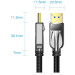 Vention Кабель DisplayPort M - M 1.5м,V2.1, 16K 30 Гц,  обплетення, чорний Vention