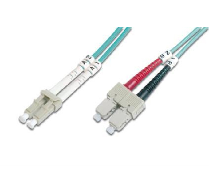 Assmann Оптичний патчкорд Digitus LC/UPC-SC/UPC,50/125,OM3,duplex,1m (DK-2532-01/3)