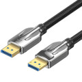 Vention Кабель DisplayPort M - M 1.5м,V2.1, 16K 30 Гц,  обплетення, чорний Vention