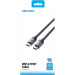 Vention Кабель DisplayPort M - M 2.0м, V2.1, 16K 60 Гц, зворотня сумісність, обплетення, чорний