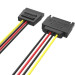 Vention Кабель SATA 15pin, M/F, 0.3 м, PVC чорний, Vention