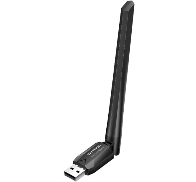 Vention Адаптер WiFi/Bluetooth 5.0 Vention 2.4GHz/5GHz 200/433 Мбіт/с, USB