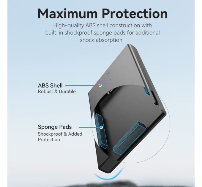 Vention Зовнішня кишеня для 2.5" HDD/SSD Type-C 3.1 Gen 2-C, 6 Gbps Black Vention