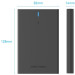 Vention Зовнішня кишеня для 2.5" HDD/SSD Type-C 3.1 Gen 2-C, 6 Gbps Black Vention