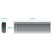 Vention Зовнішня кишеня для SSD M.2 (NVME) M Key/B+M Key, Type-C 3.2 GEN 2-C,10Gbps,  Aluminum сіра Vention