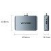 Vention Зовнішня кишеня для SSD M.2 (NVME) B&M Key/M Key,Type-С 3.2 Gen 2-C,10Gbps, живлення 85W PD, Vention