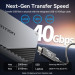 Vention Зовнішня кишеня для SSD M.2 (NVME) B&M Key/M Key USB Type-C 4.0, Aluminum Alloy, сіра Vention