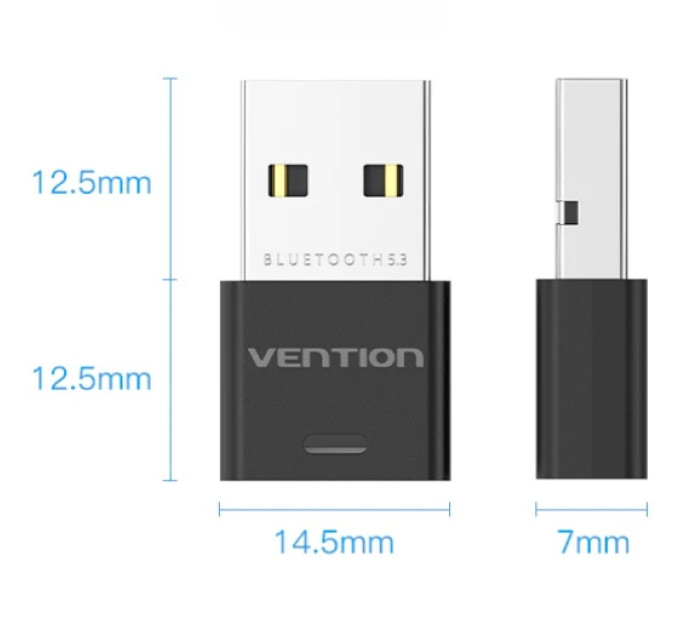 Vention Bluetooth USB adapter v5.3 20м Vention