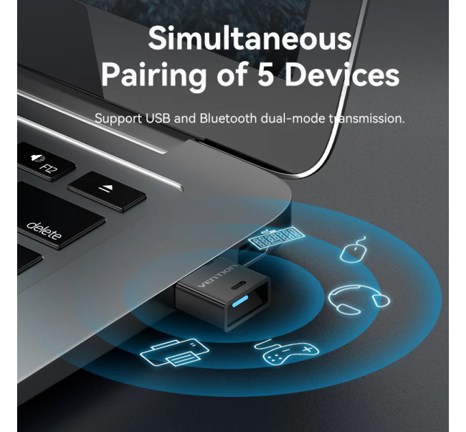 Vention Bluetooth USB adapter v5.3 20м Vention