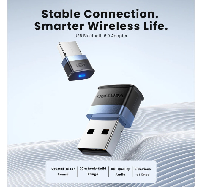 Vention Bluetooth USB adapter v6.3 20м Vention
